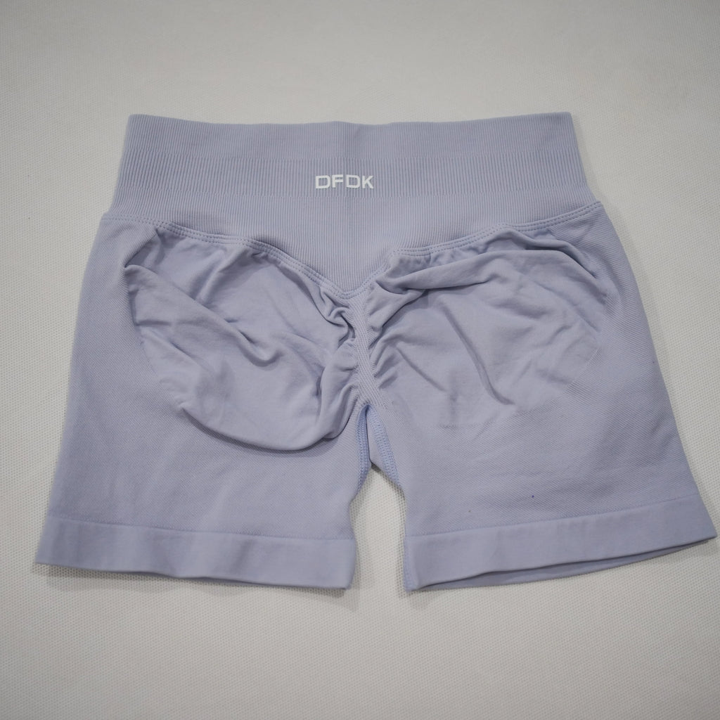 DFDK Women High Waist Yoga Shorts Scrunch Butt Lift Squat Proof Push Up Workout Shorts Gym Running Fitness Athletic Shorts