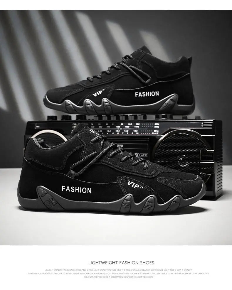 Men's Fleece Lined Safety Shoes Sporty Casual Warm Trendy High Top Work Boots Glued Sole round Toe Rubber Bottom Shoes