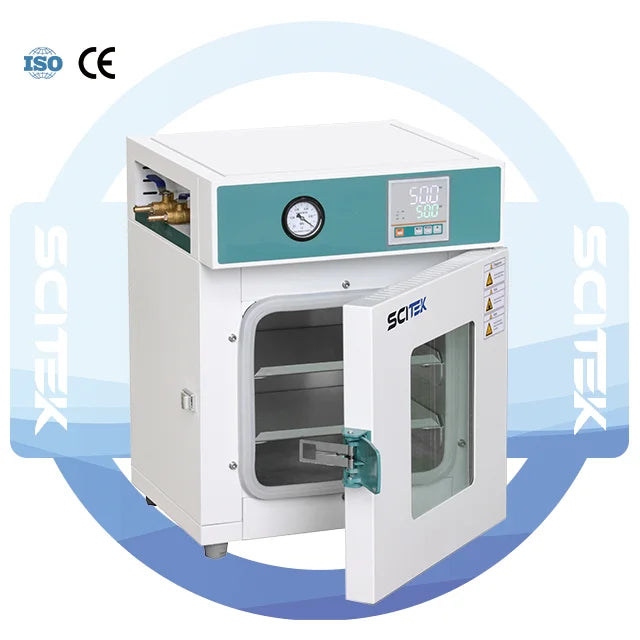 24L / 52L / 91L Vertical Vacuum Oven Four Sides Heating Small Vacuum Drying Oven With Digital Display
