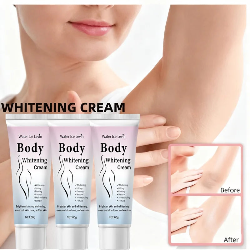 Body Whitening Cream 1+1 Pack 60g Collagen Niacinamide Hyaluronic Acid Vitamin C Brightening Moisturizing Firming Cheap Deal
