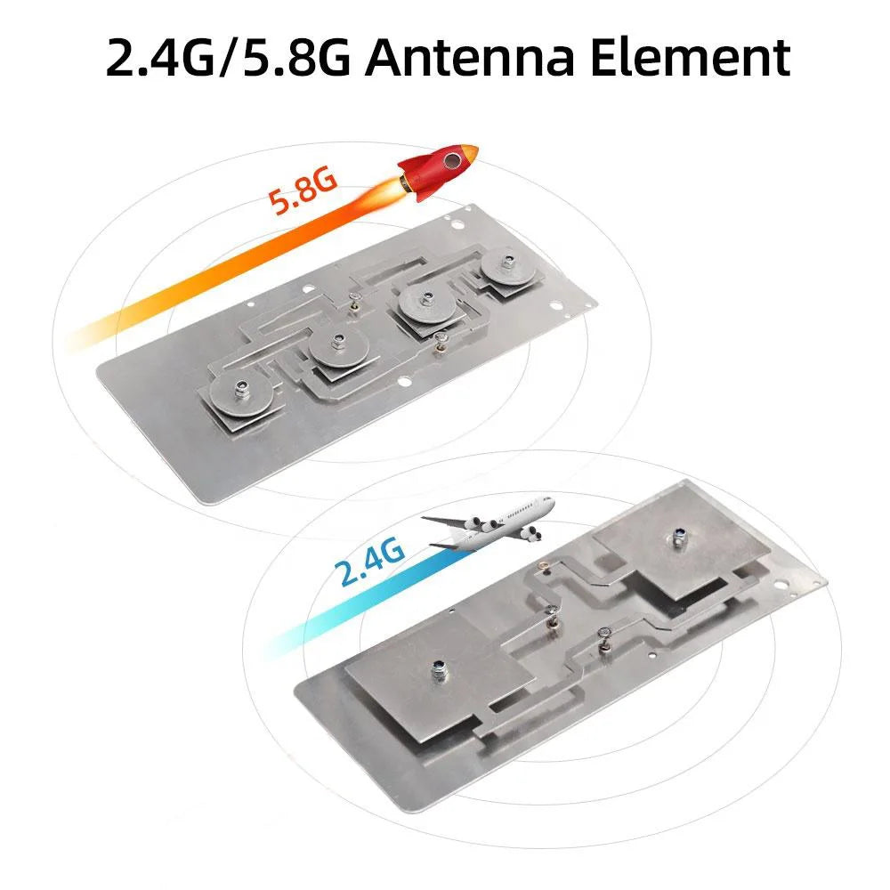2.4G 5.8G Dual Band Wireless Router Module WIFI Antenna AP Bridge Amplifier High Gain