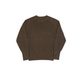 Classic Raglan Sleeve Crewneck Sweater Vintage Style Men's Wool Blend Knitted Pullover Jumper Thick