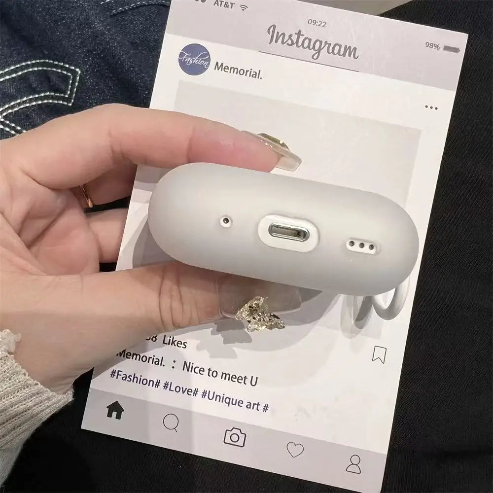 Simple Matte Transparent White Earphone Case for Airpods Pro 2 Pro3 TPU Shockproof Safe Protective Cover for Airpods 4 3 2 1