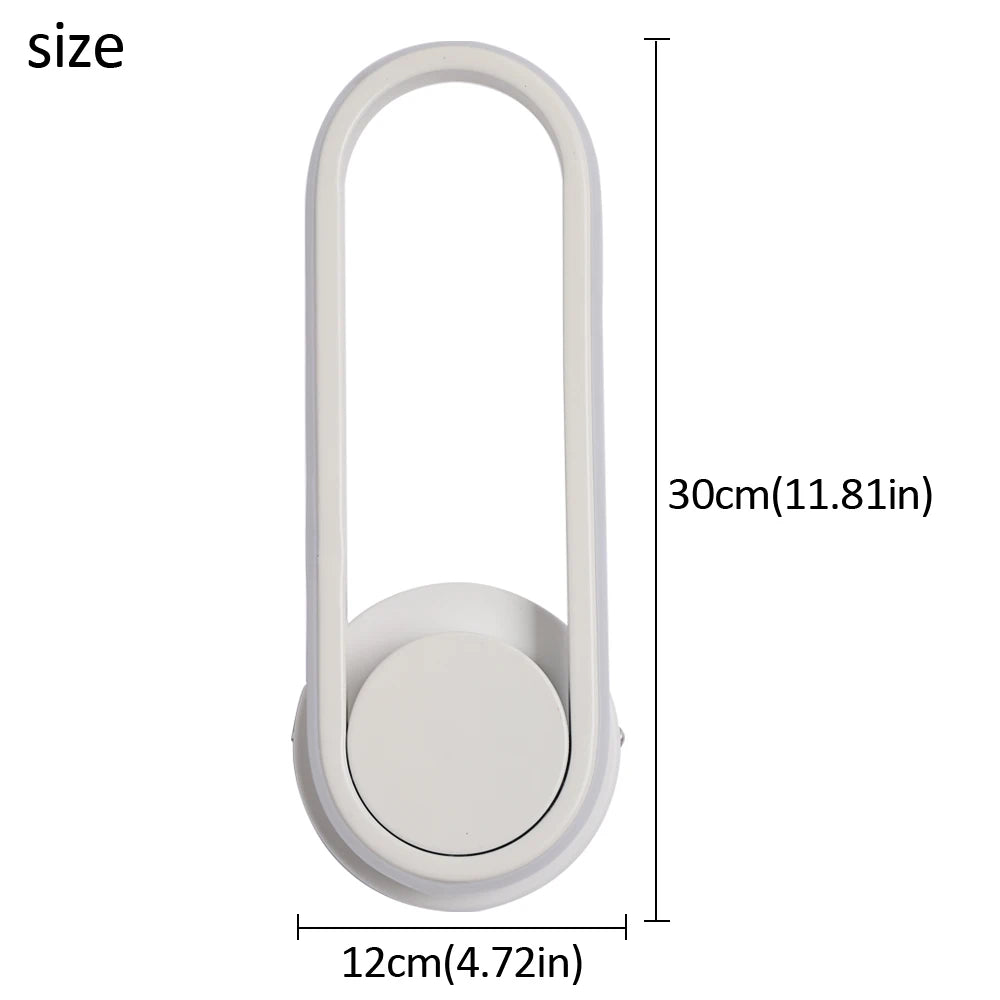 Modern Wall Light White Led Wall Lamp Rotational Sconce Fixture Nordic Bedroom Luster Loby Aisle Living Room Decor Minimalist