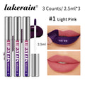 3pcs/set Peel Off Lip Stain Set Long-Lasting Waterproof Lip Tint Transfer Proof Non-stick Cup Natural Lip Stain Female Makeup