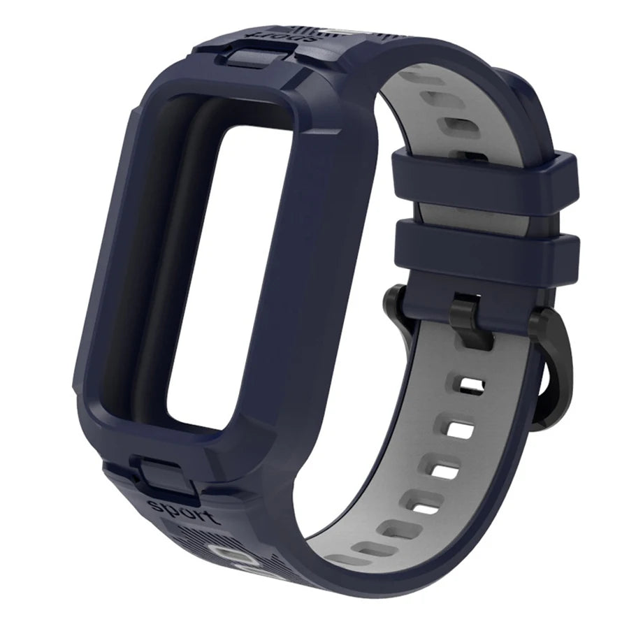 Case+Silicone Strap For Xiaomi Smart Mi Band 9 8 Active Accessories Sports Integrated Bracelet Correa+Cover For Redmi Band 3 2