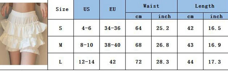 Coquette Y2K Fairy 00s Retro Kawaii Multi-layers Ruffles Bloomers Cutest Vintage Japanese Style Frill Lace Shorts Women Costume