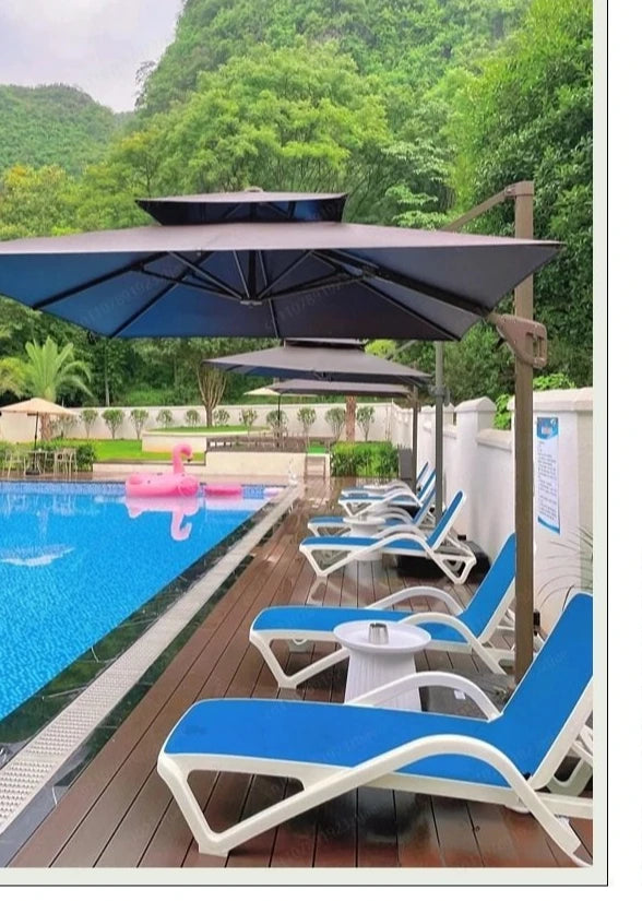 Outdoor Swimming Pool Beach Lounger Homestay Indoor Bath Hot Spring Hotel Clubhouse Lounger