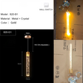 LED Pendant Lights Indoor Lighting Hanging Lamp Water Drop Bubble Crystall Bedroom Dining Room Decoration Pendente iluminação