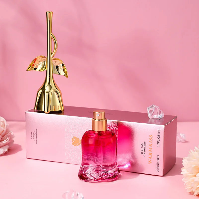 50ML Midnight Rose Perfume for Women - Long-Lasting Floral Fresh Elegant Body Spray Pheromone Gift Charming Light Fragrance