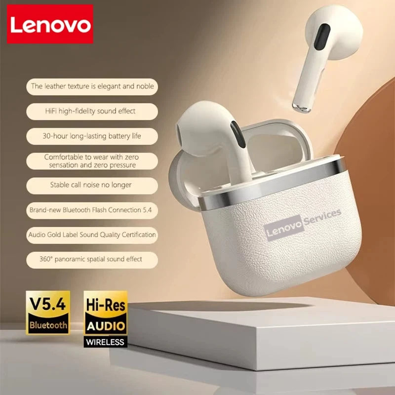 Lenovo New Wireless Earphones Bluetooth Headsets TWS 5.3 Stereo Earbuds Hifi Headphones HD Microphone For Iphone Android