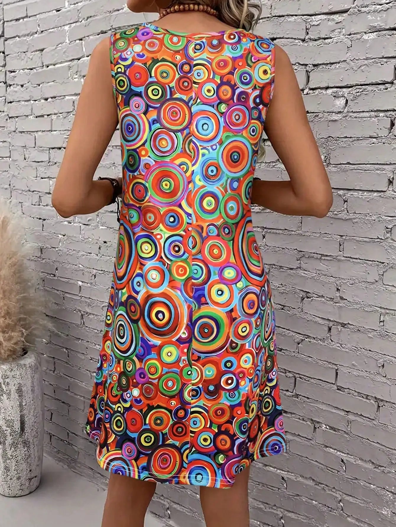 Women's Off-Shoulder All-Over Print Mini Dress - Sexy Vacation Sundress, Flowy Summer Beach Dress, Boho Chic Short Dress for Wom