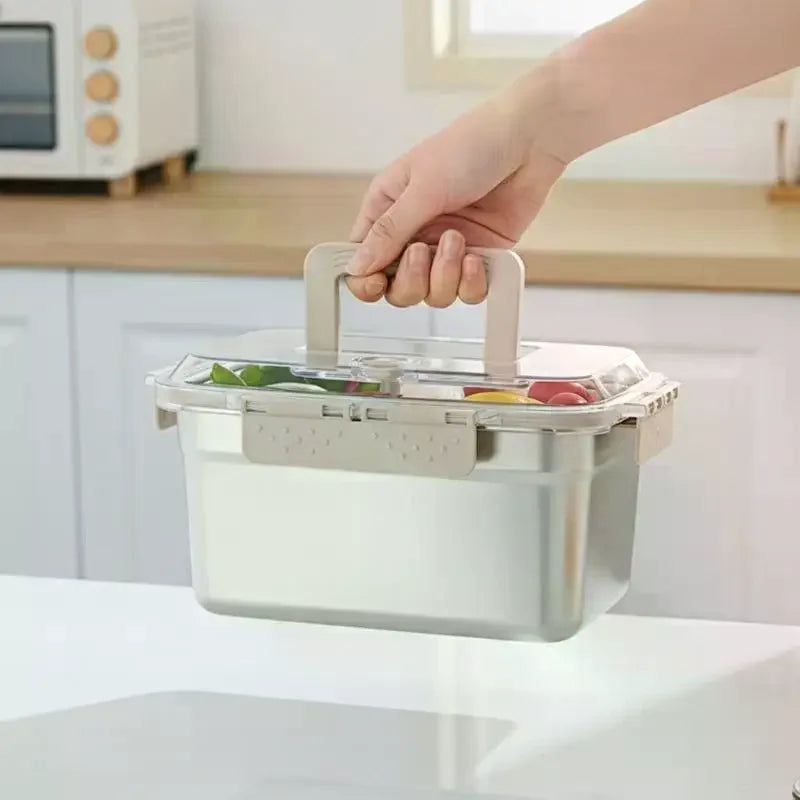 Stainless Steel Bento Box Large Capacity Microwave Safe Portable Lunch Box Food Storage Container for Work School Picnic