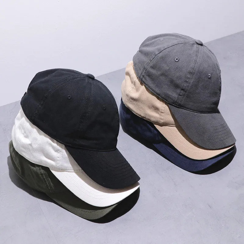 Unisex Cotton Trucker Hat Solid Soft Breathable Sun Hats Men Solid Baseball Cap Sports Hat Snapback Hat Golf