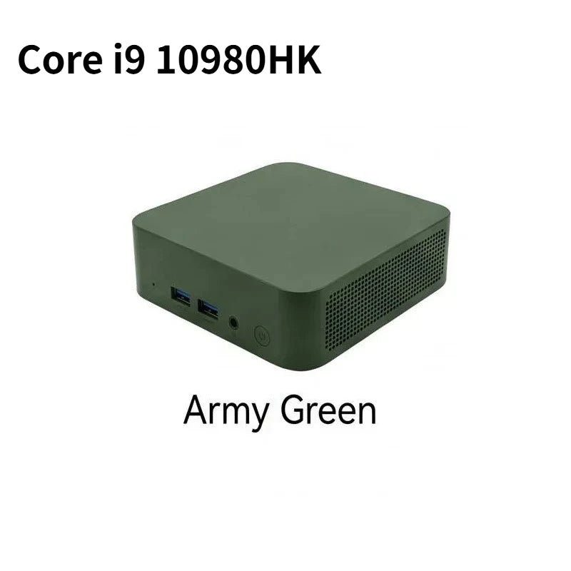 Intel Core i9-10980HK Mini PC Win11 16GB DDR4 2TB NVMe SSD WiFi6 BT5.2 4K HDMI Compact Gaming Office Streaming Workstation