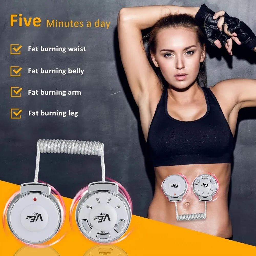 1 Portable Home Body Beauty Machine with Exercise Belt 2 Massage Stickers for Fat Burning Body Sculpting and Weight Loss Massage