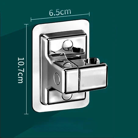 Shower Holder Suction Cup Holder 360° Adjustable Showerhead Holder Plating Shower Rail Head Holder Bathroom Wall Mount Bracket