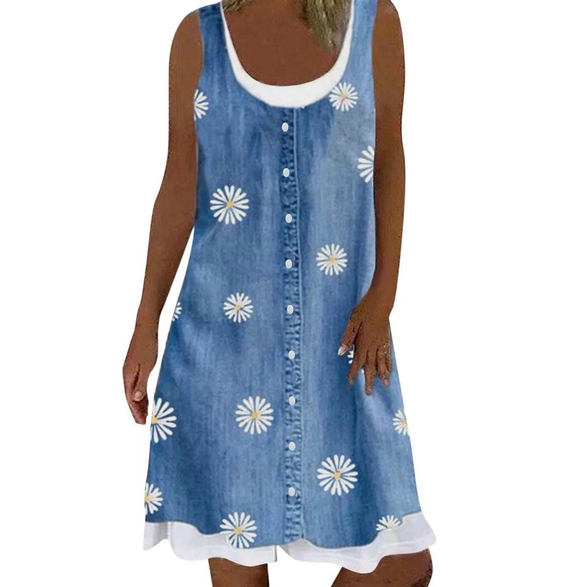 Women Summer Beach Spring Print Cute Dress Sleeveless Casual Dress летнее платье женское
