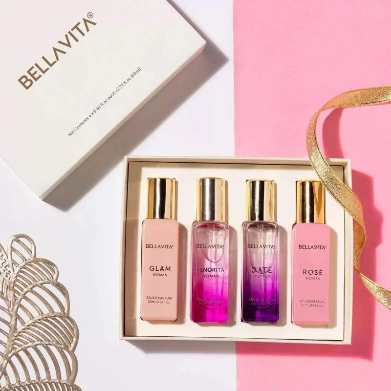 Bella Vita Men's Premium Perfume Gift Set – Rich Cologne Fragrance Collection | Women's Perfume Gift Set for Gifting