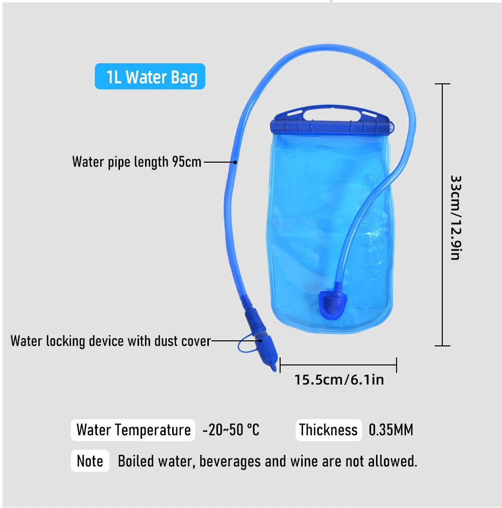 ThinkRider 12L Lightweight Hydration Backpack, Running Backpack with 1L Water Bladder, Hydro Water Daypack for Cycling Hiking