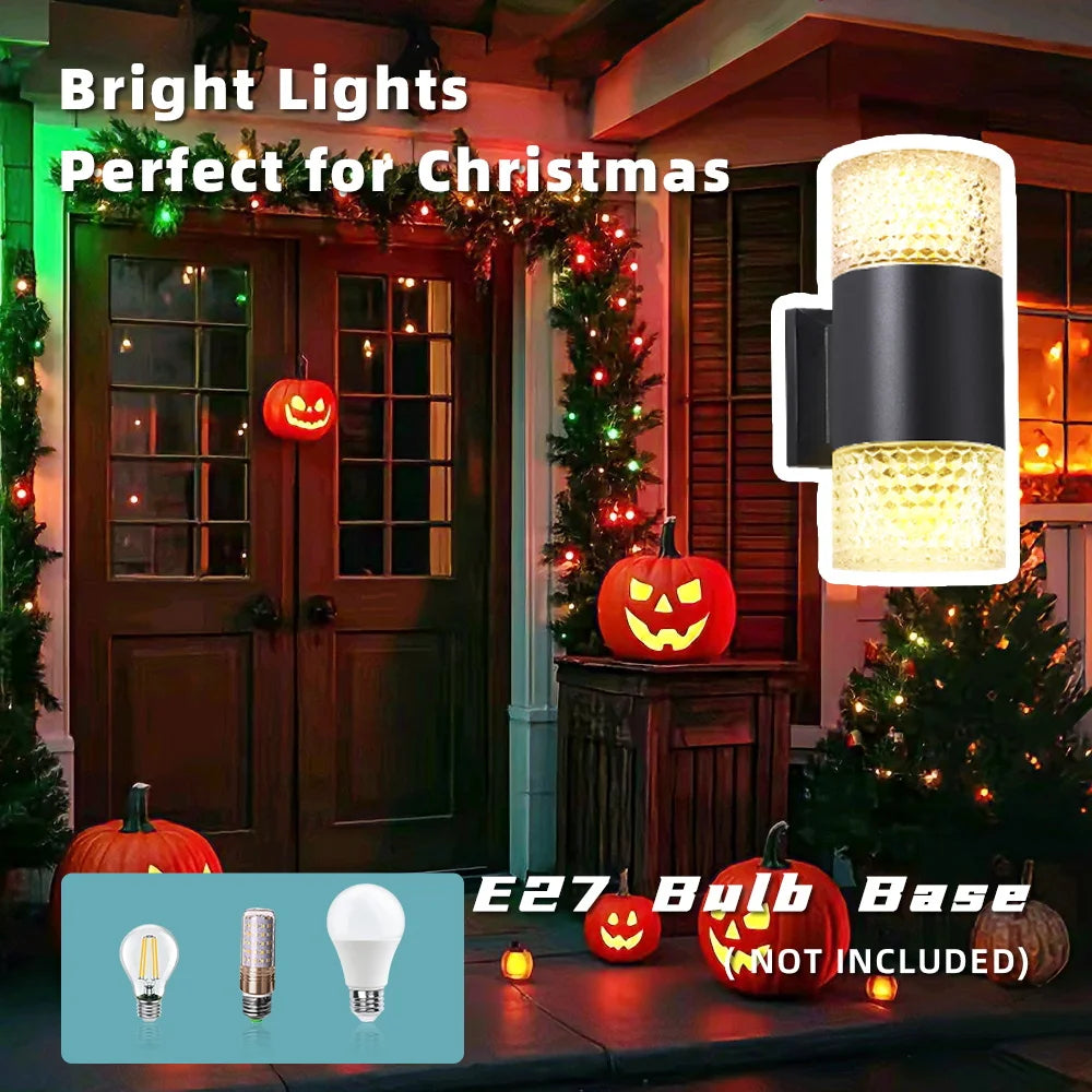 Street Wall Light Outdoor Waterproof LED E27 Bulb External Facade Decor Stairs Lights Entrance Fixture Home Decorative Lamp Wall
