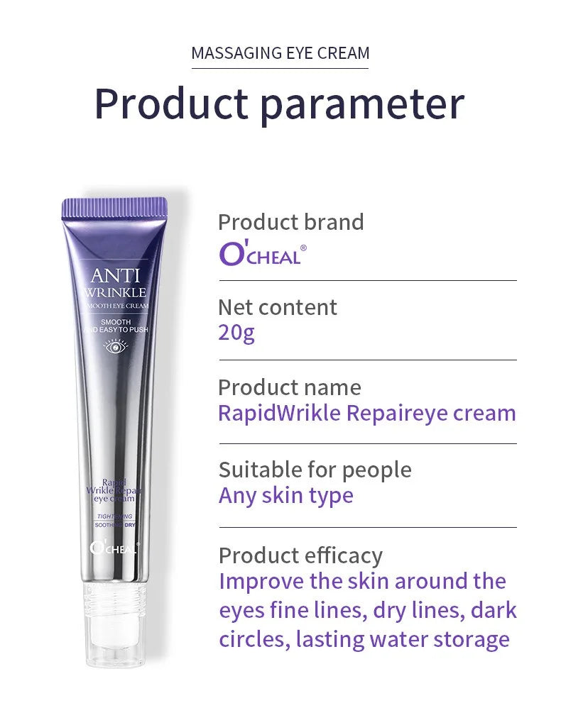 2 PCS Rollerball Eye Cream Walking Beads Massage Eye Serum Moisturizing Hydration Nourishing Reduce Dryness