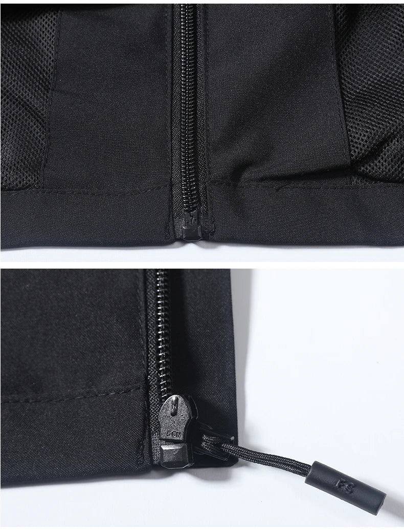 Multifunctional men's outdoor jacket, windproof, rainproof, and warm autumn/winter hooded jacket, outdoor raincoat, mountaineeri
