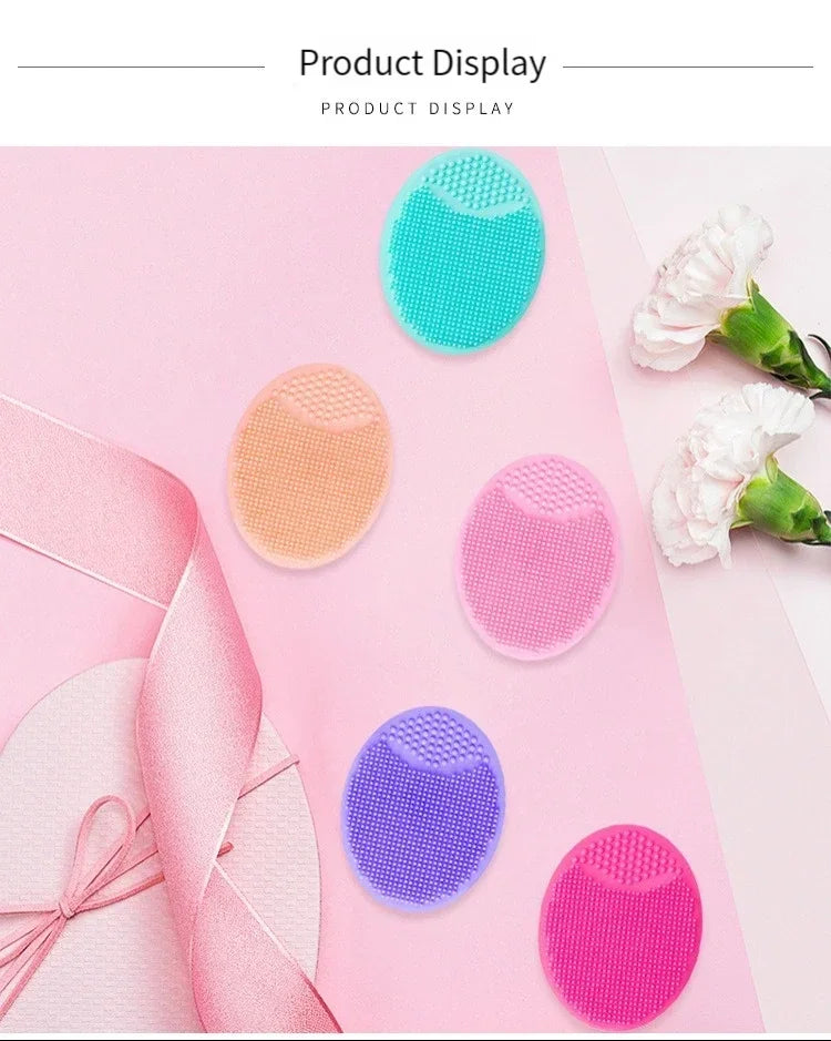 Silicone Face Scrubber Facial Cleansing Brush Face Exfoliator Blackhead Acne Face Wash Brush for Deep Cleaning Skin Care