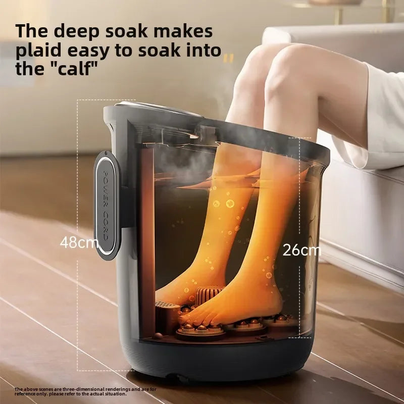 Fully Automatic Constant Temp Massage Foot Bath Tub Household Relax Foot Soak Basin