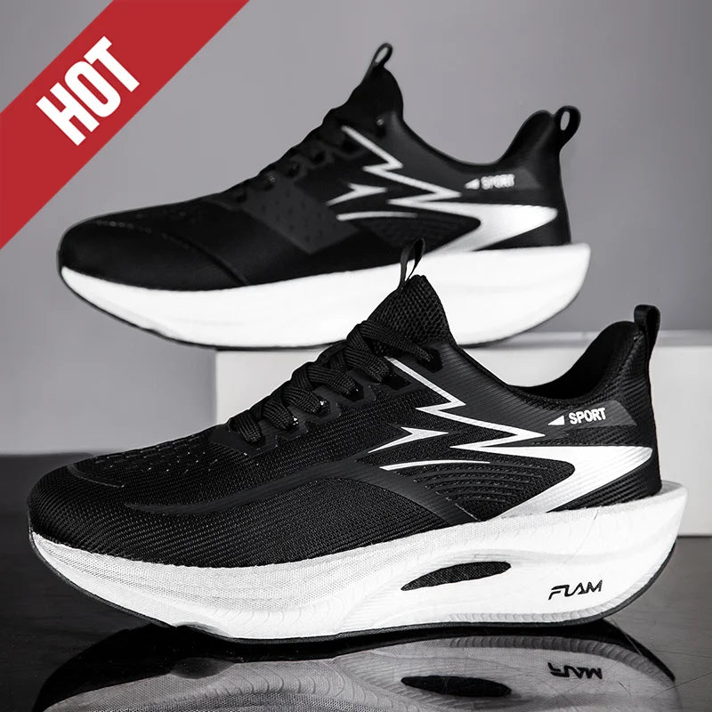 Running Shoes Carbon Board Speciality Marathon Men Sports Breathable Lightweight Women's Comfortable Athletic Nonskid Sneakers