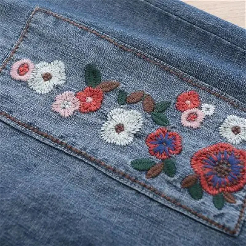 Women Denim Set Female Jeans Two Piece Set 2025 New Spring Summer Thin Korean Loose Cowboy Pants 2 Piece Set Large Size 2PCS