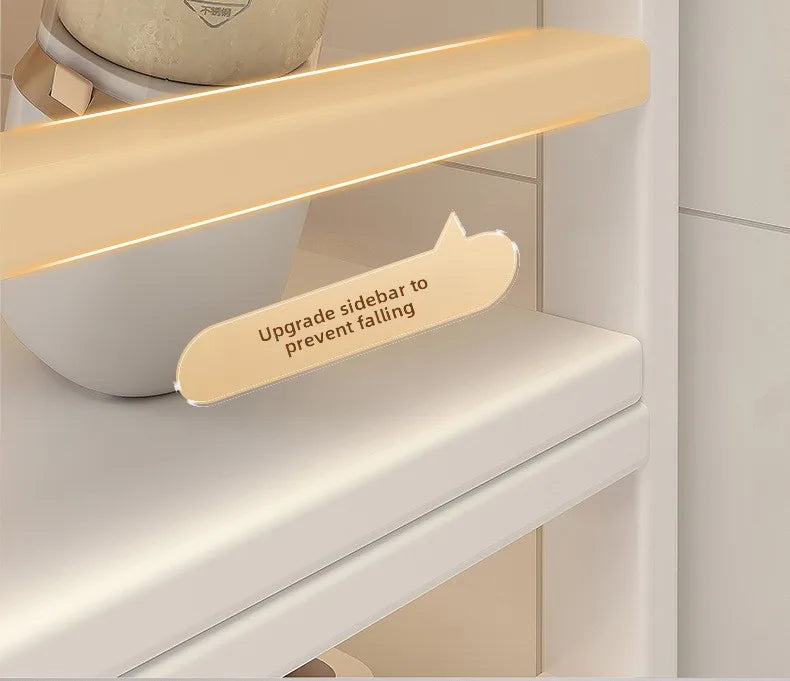 Kitchen Storage Shelf Metal Frame Organizer Stand for Microwave Oven Pantry Furniture for Home Dining Room Restaurant