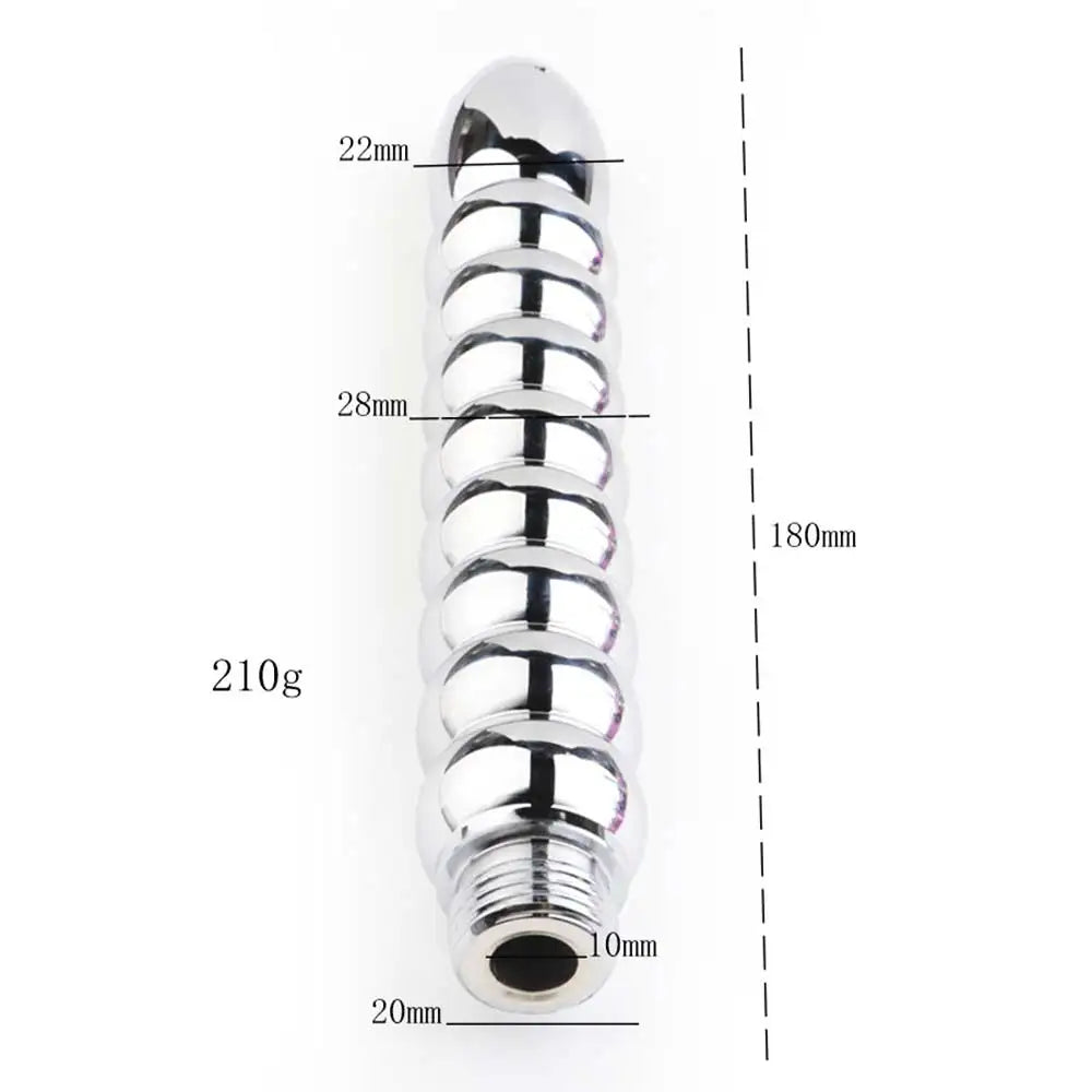 Stainless Steel Shower Bidet Faucet Rushed Anal Douche Portable Shower Cleaning Enemator Enema Metal Anal Cleaner Butt Plugs Tap