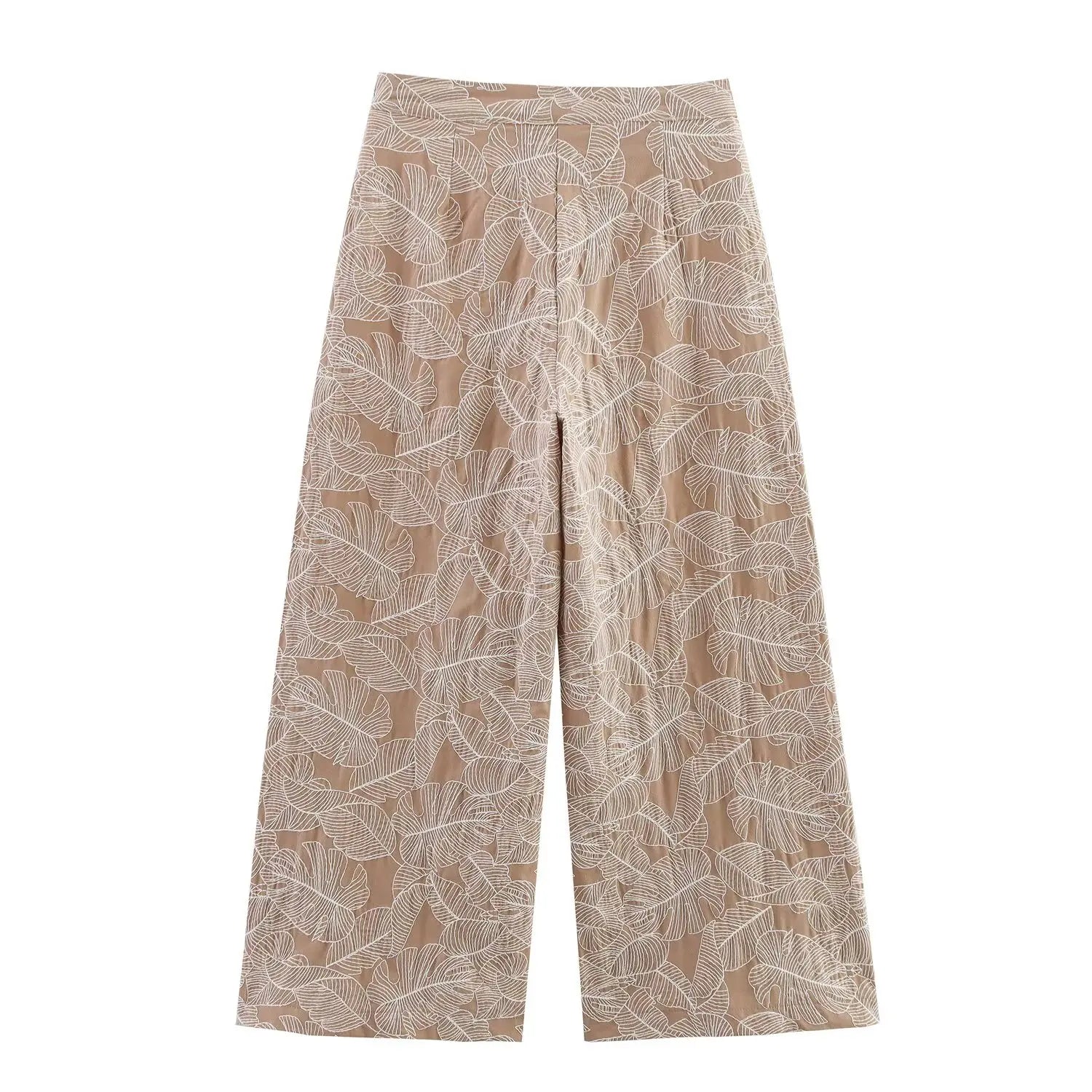 Women Two Pieces Pants Sets 2026 New Fashion Embroidery Crop Top + Trousers Women's Suit Casual 2 Piece Set Woman Outfits