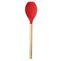 1Pc Silicone Spatula Scoop With Wooden Handle Salad Agitator Pot Scoop Home Cooking Utensils Kitchen Gadgets