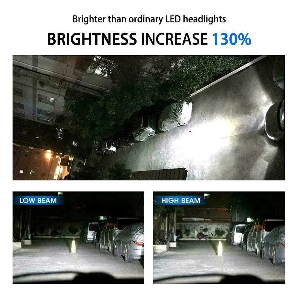 H1/H3/H4/H7/H11 LED Headlight Bulb Beam 12V 12W High Power LED Car Light Headlamp 6000K Auto Headlight Bulbs 12000LM