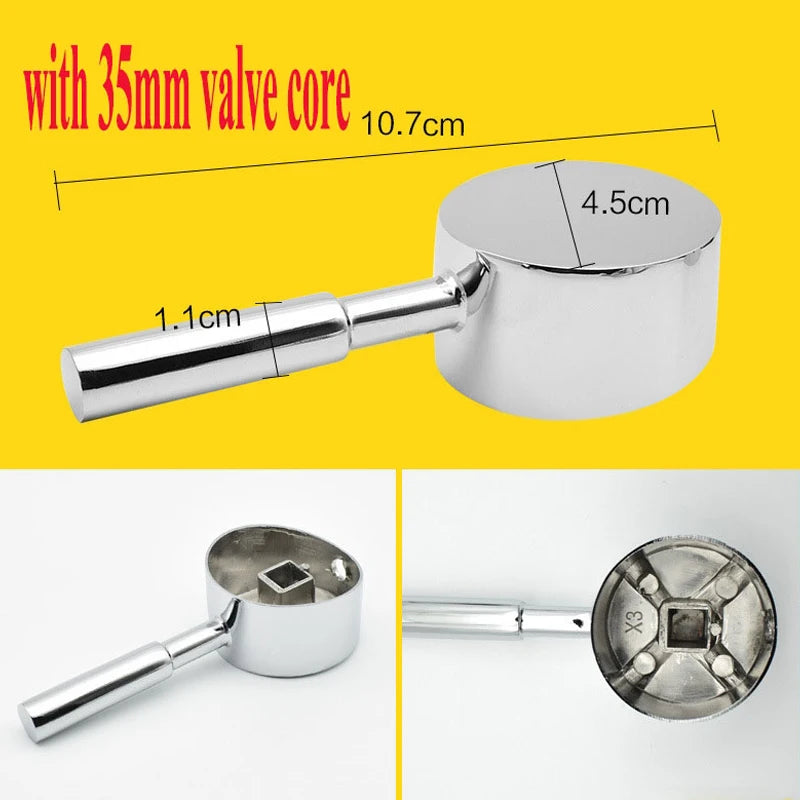 Bathroom Kitchen faucet accessories shower tank switch cold and hot water valve single handle Replacement Faucet Metal Handle