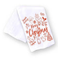 Christmas Kitchen Towel Christmas Dishwashing Hand Towel Seasons Greetings Housewarming Hostess Gift Christmas Winter Home Decor