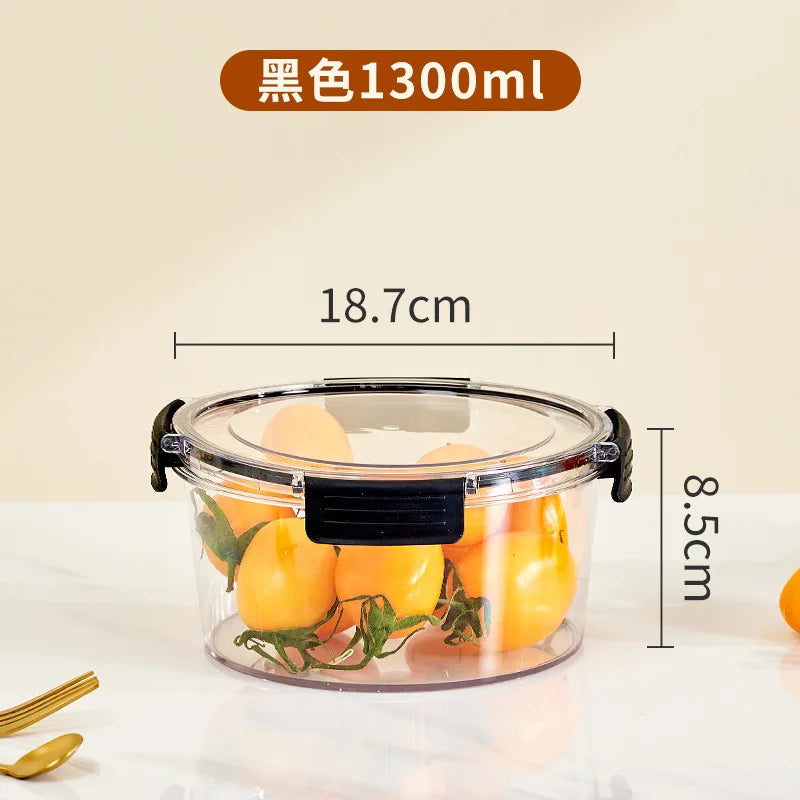 Portable Lunch Box for Kids School Microwave Transparent Bento Box with Compartments Salad Fruit Food Sealed Jar Container Box