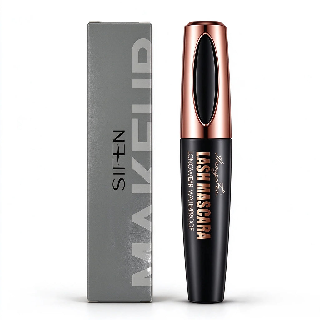 4D Silk Fiber Lash Curling Mascara Waterproof Mascara for Eyelash Extension Black Thick Eye Lashes Makeup Cosmetic