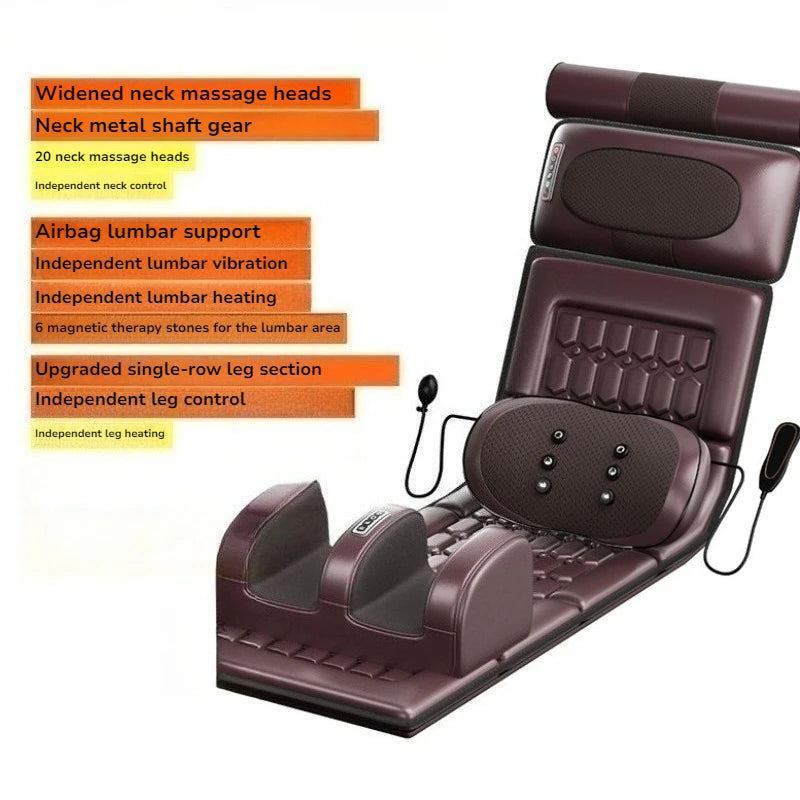 Electric Full Body Massage Mats Multifunctional High Frequency Vibration Heated Airbag Massage Cushion Relaxation Equipment