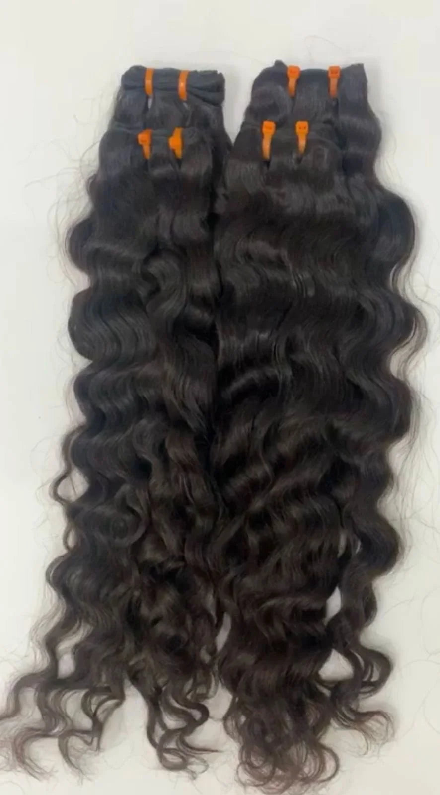 Indian Loose Wave Human Hair Bundles Pre-Looped Pink Wrap Remy Hair Natural Black Soft Shiny Weave for Women