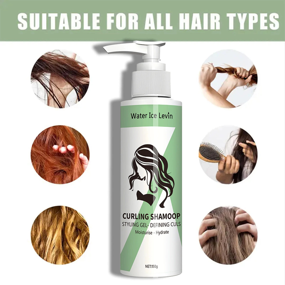 Shampooing Pour Cheveux Normaux - Conditionneur Neutre, 150 G Hydratant Stretch Curl