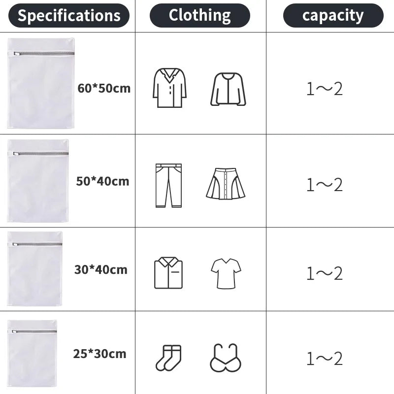 1/2/4/5/10Pcs Mesh Laundry Bags Durable Honeycomb Mesh Laundry Organizer Bags Reusable Washing Machines Bag
