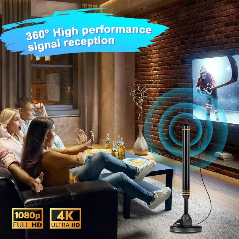 Popular Terrestrial Digital TV Antenna, Indoor/Outdoor Suction Cup TV Antenna, DTMB Home DVB-T2 Antenna