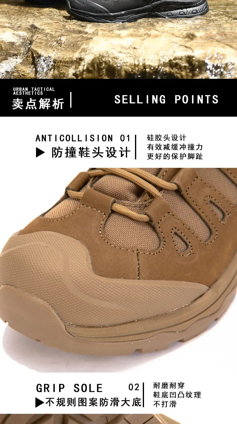 Outdoor China Tactical Shoes American City Commuter Desert Hiking Mountaineering Special 680 Tactical Boots