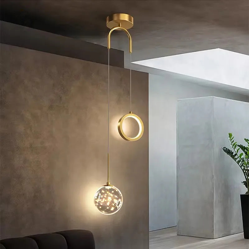Modern Simplicity LED Pendant Light Indoor Lighting Fixture Living Bedroom Bedside Home Decoration Dining Table Hanging Lamps