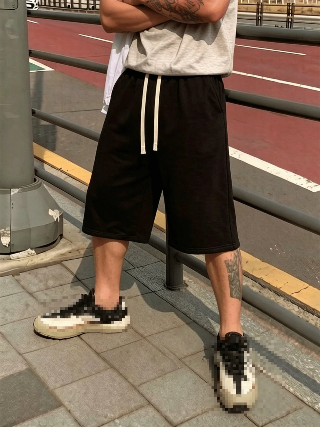 Men's Casual Jogging Pants - Straight Tube Loose Fit Elastic Waistband with Drawstring Design for A Sporty Style