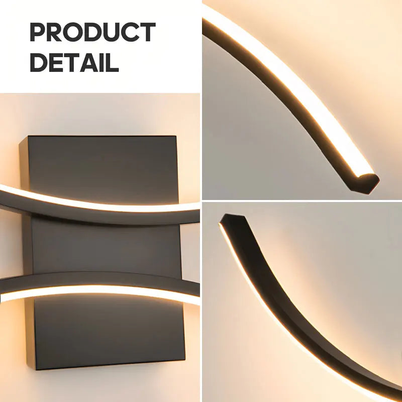 Indoor LED Wall Lamps for Bedside Bedroom Aluminum Nordic LED Wall Lights Wall Sconce Lighting Fixtures for Foyer Kitchen
