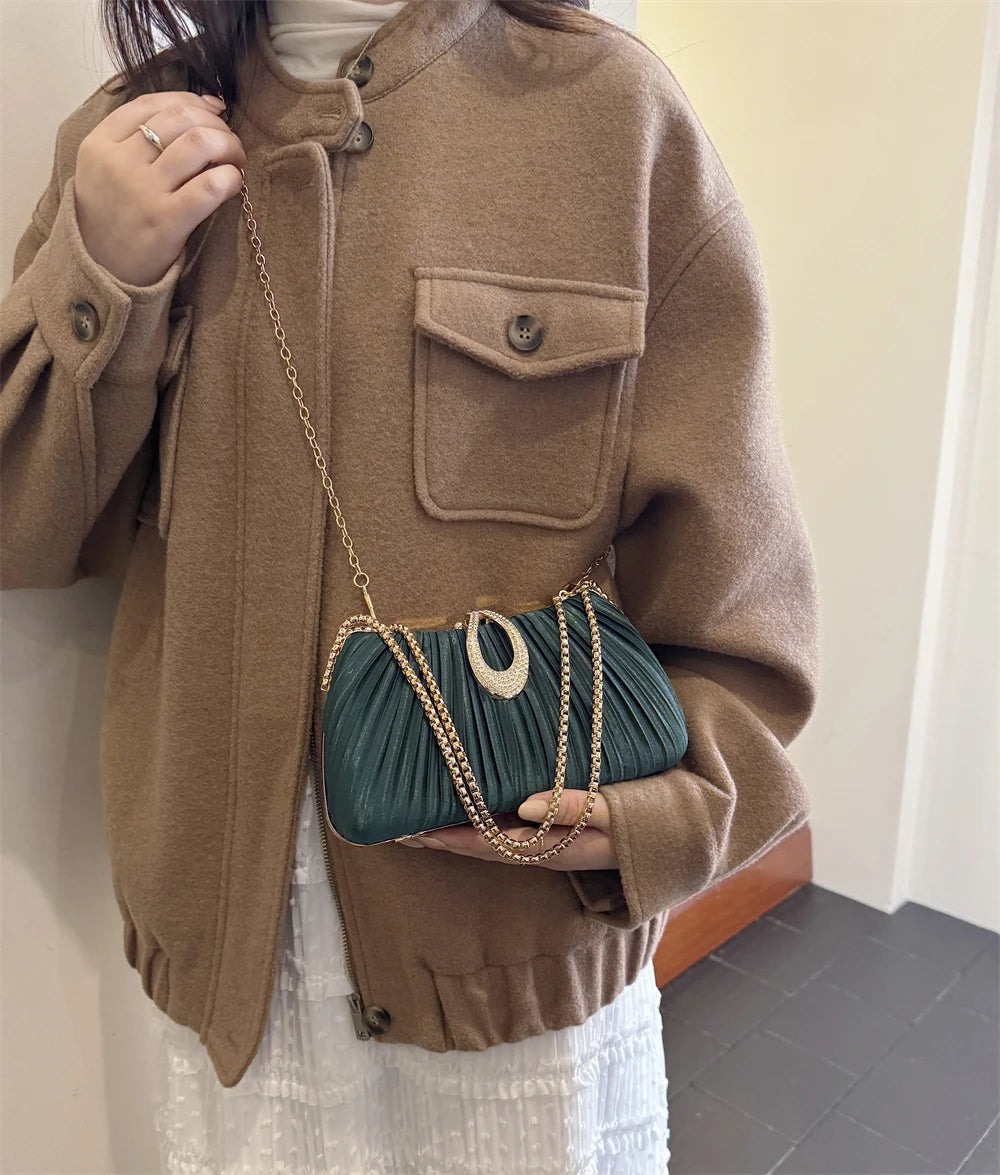 Luxury Sparking Rhinestone Evening Clutch Bags For Women Wedding Prom Dinner Party Gemstone Crossbody Bag 2024 Designer Handbags
